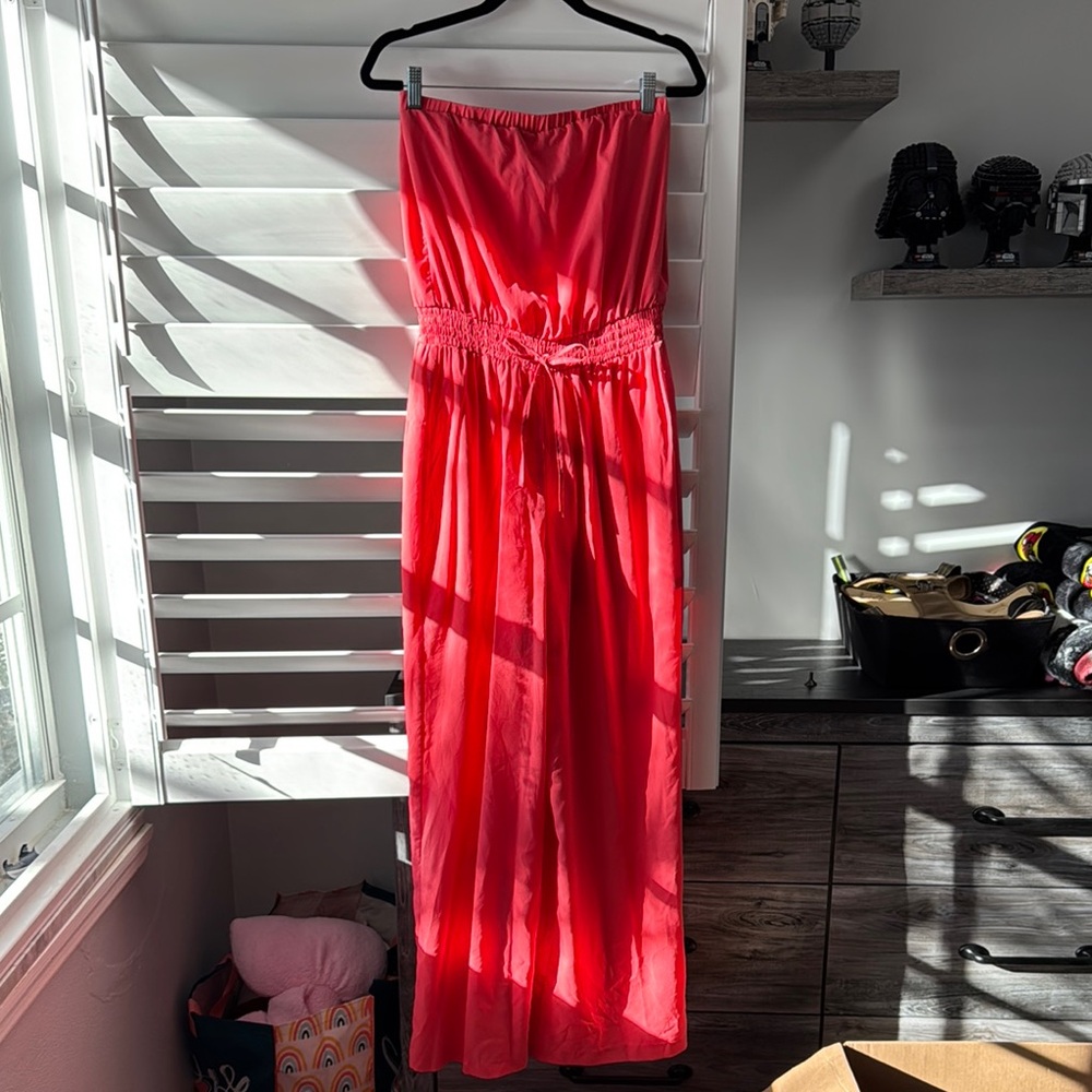 Elegant Red Women's Jumpsuit